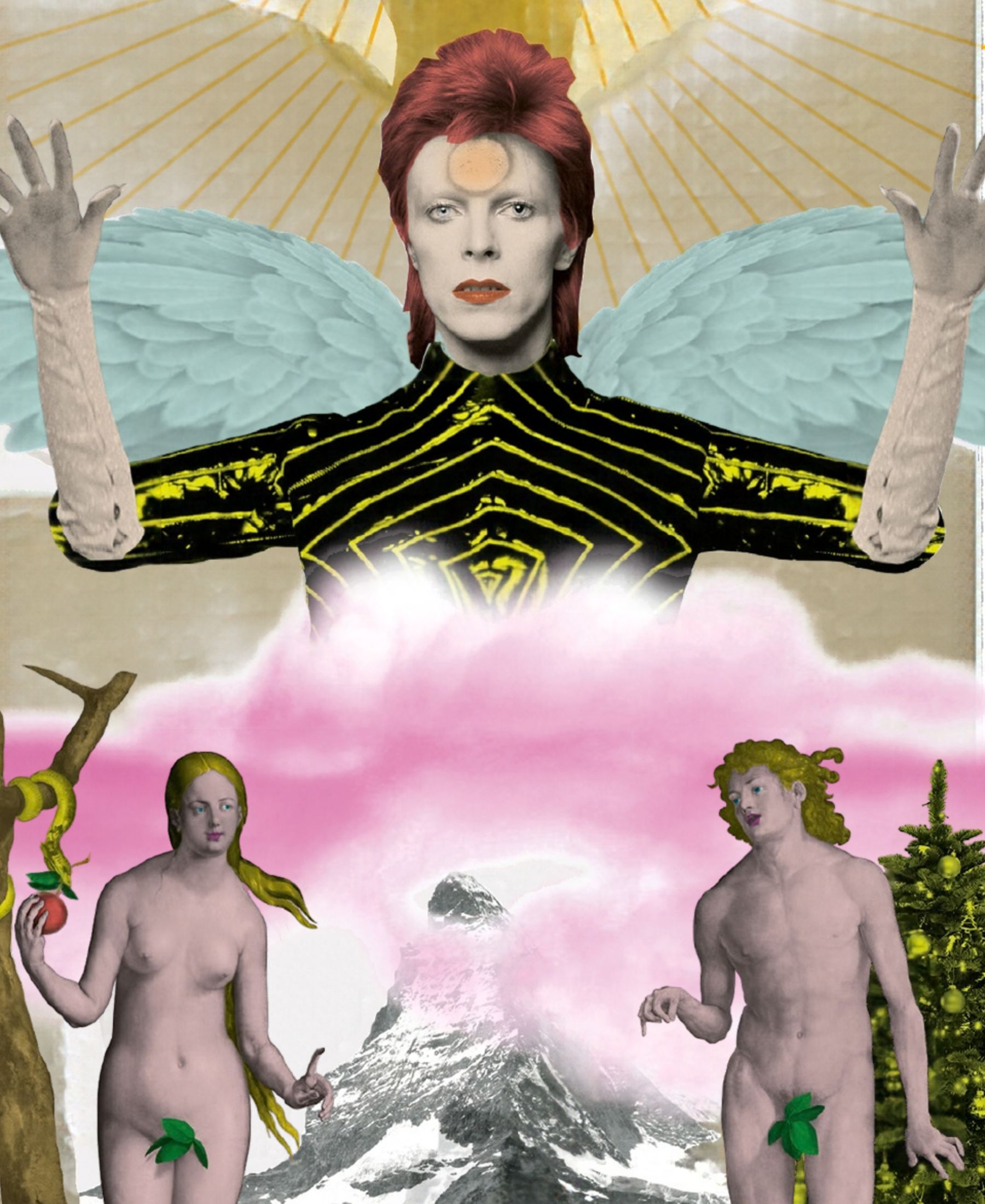 Illustration of The Lovers tarot card from the tarot deck by Weicher Umbruch.